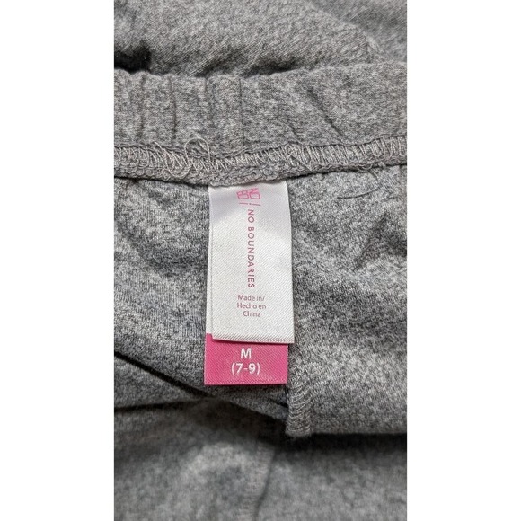 No Boundaries Gray Leggings Criss Cross Detail Casual Athleisure Pants Medium - Picture 4 of 5
